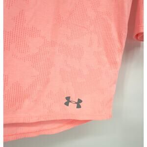 Under Armour Women’s Neon Coral ¾ Sleeve Performance Top – Size L